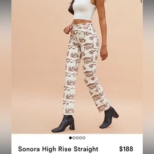 Sonora High Rise Straight Jeans